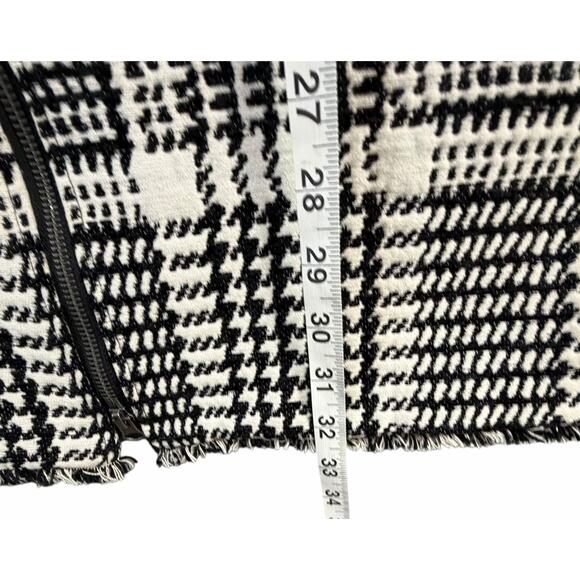 Cupcakes And Cashmere Fernando Jacket Small Black White Houndstooth Preppy - Picture 9 of 15